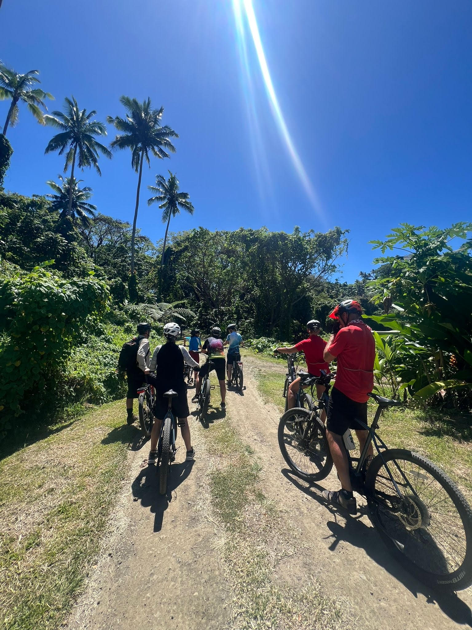 E-bike overlooking Savusavu Bay
